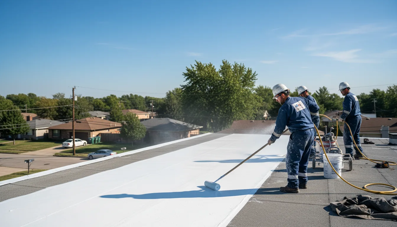 Commercial roof coating in Abita Springs, LA near me